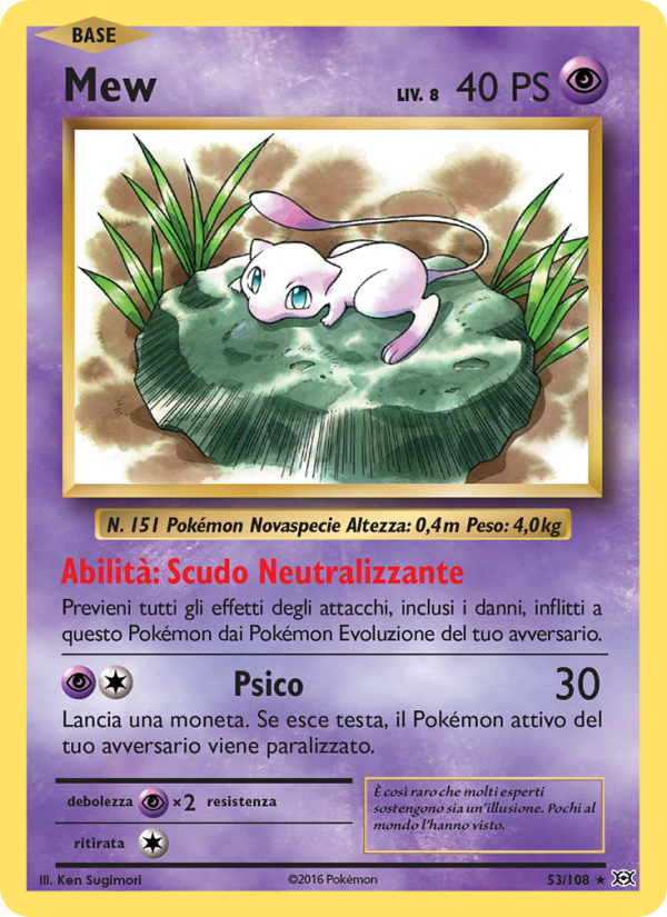Mew 053/113 — Evoluzioni (Italian Pokémon TCG card)