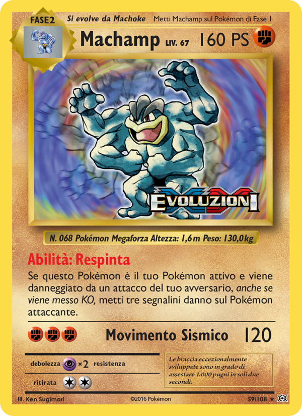 Machamp 059/113 — Evoluzioni (Italian Pokémon TCG card)