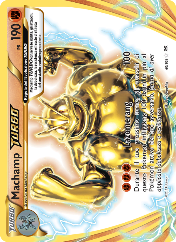 Machamp TURBO 060/113 — Evoluzioni (Italian Pokémon TCG card)