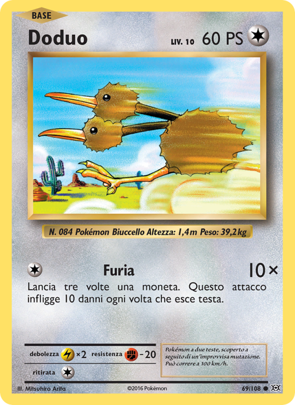 Doduo 069/113 — Evoluzioni (Italian Pokémon TCG card)