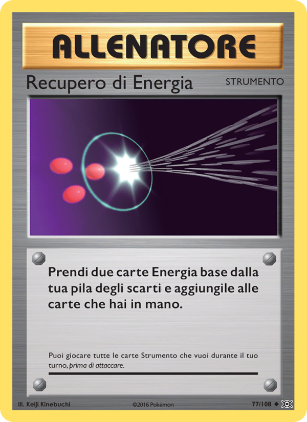 Recupero di Energia 077/113 — Evoluzioni (Italian Pokémon TCG card)