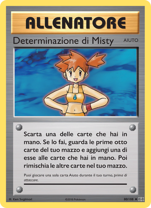 Determinazione di Misty 080/113 — Evoluzioni (Italian Pokémon TCG card)