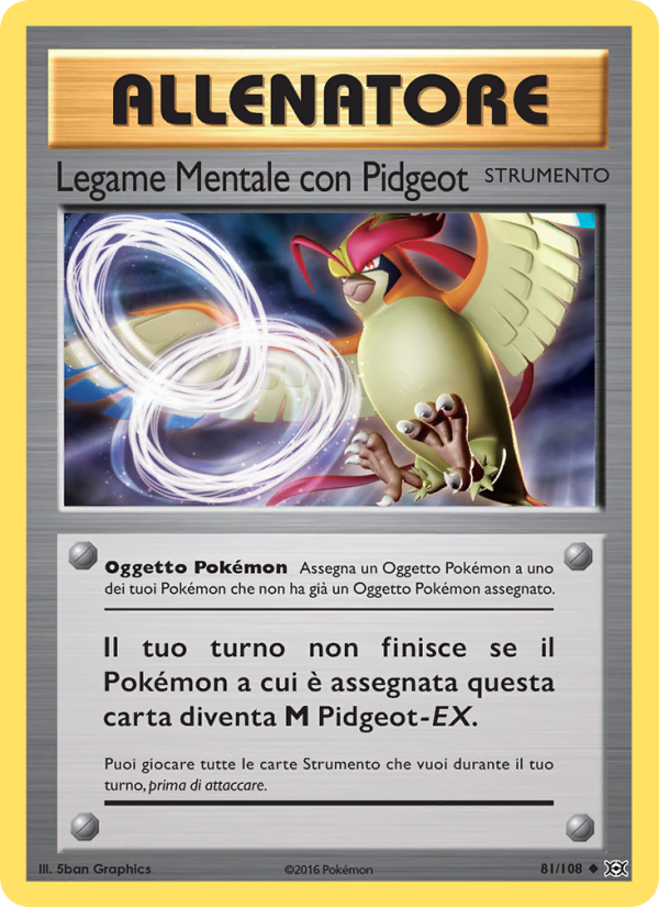 Legame Mentale con Pidgeot 081/113 — Evoluzioni (Italian Pokémon TCG card)