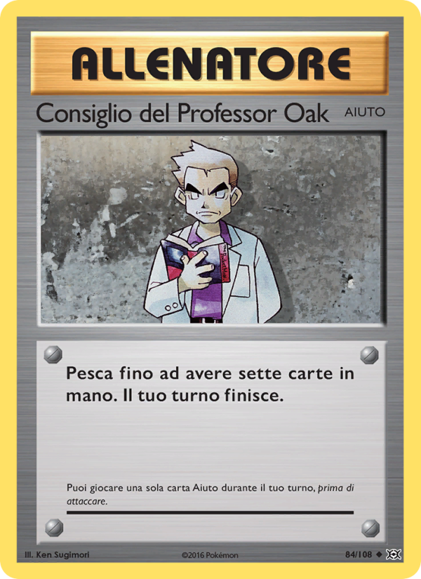 Consiglio del Professor Oak 084/113 — Evoluzioni (Italian Pokémon TCG card)