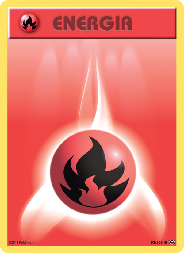 Energia Fuoco 092/113 — Evoluzioni (Italian Pokémon TCG card)