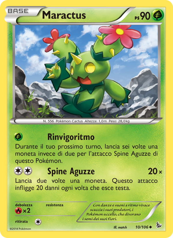 Maractus 010/110 — Fuoco Infernale (Italian Pokémon TCG card)