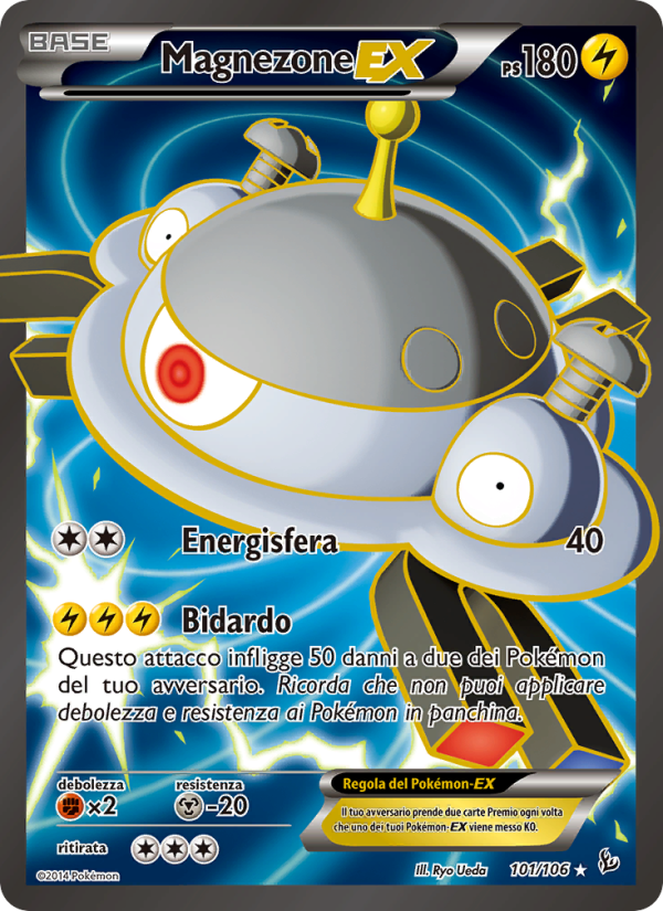 Magnezone EX 101/110 — Fuoco Infernale (Italian Pokémon TCG card)