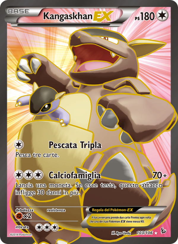 Kangaskhan EX 103/110 — Fuoco Infernale (Italian Pokémon TCG card)
