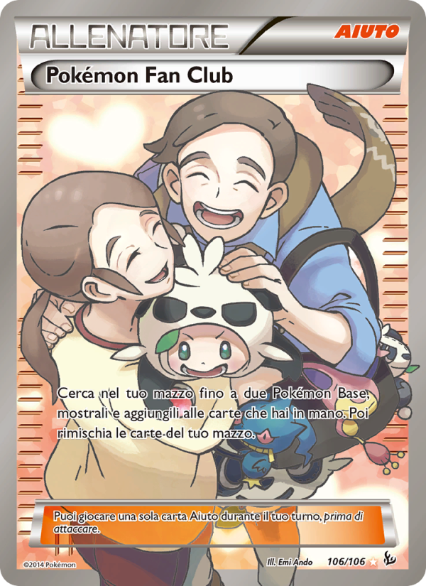 Pokémon Fan Club 106/110 — Fuoco Infernale (Italian Pokémon TCG card)