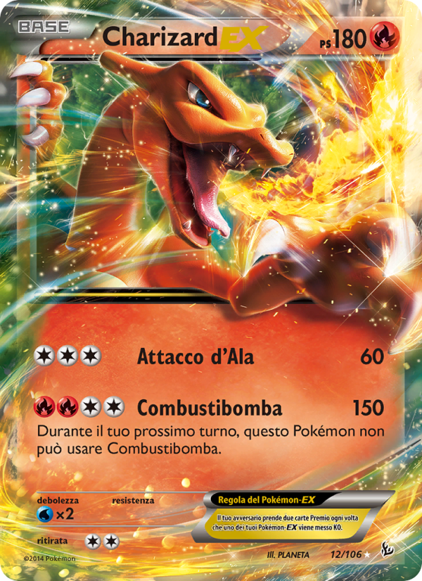 Charizard EX 012/110 — Fuoco Infernale (Italian Pokémon TCG card)