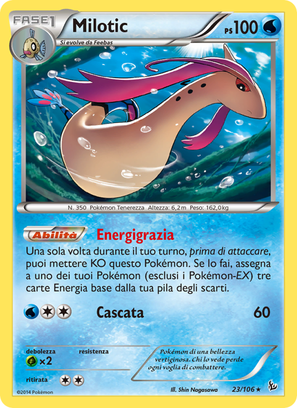 Milotic 023/110 — Fuoco Infernale (Italian Pokémon TCG card)