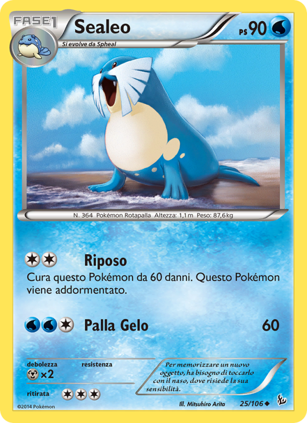 Sealeo 025/110 — Fuoco Infernale (Italian Pokémon TCG card)