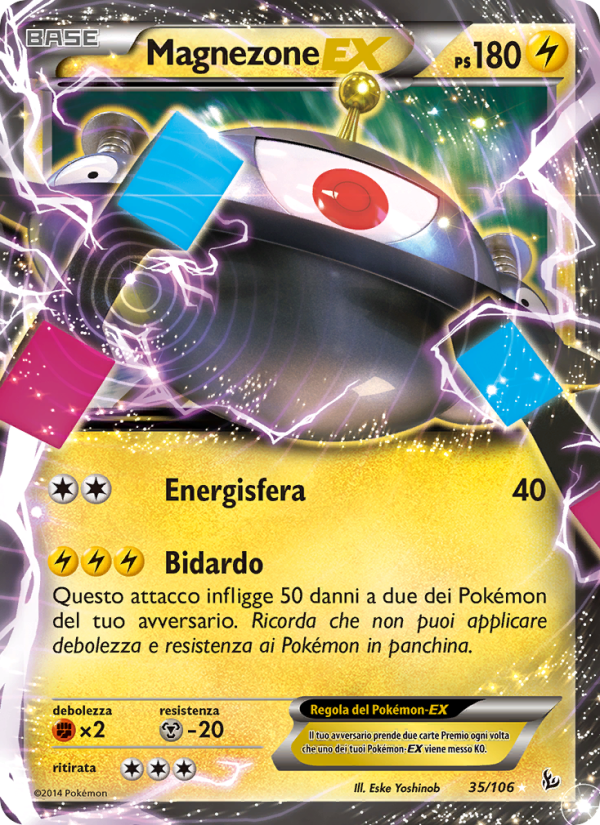 Magnezone EX 035/110 — Fuoco Infernale (Italian Pokémon TCG card)
