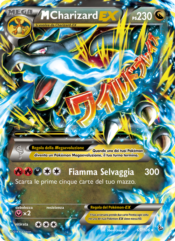 M Charizard EX 069/110 — Fuoco Infernale (Italian Pokémon TCG card)