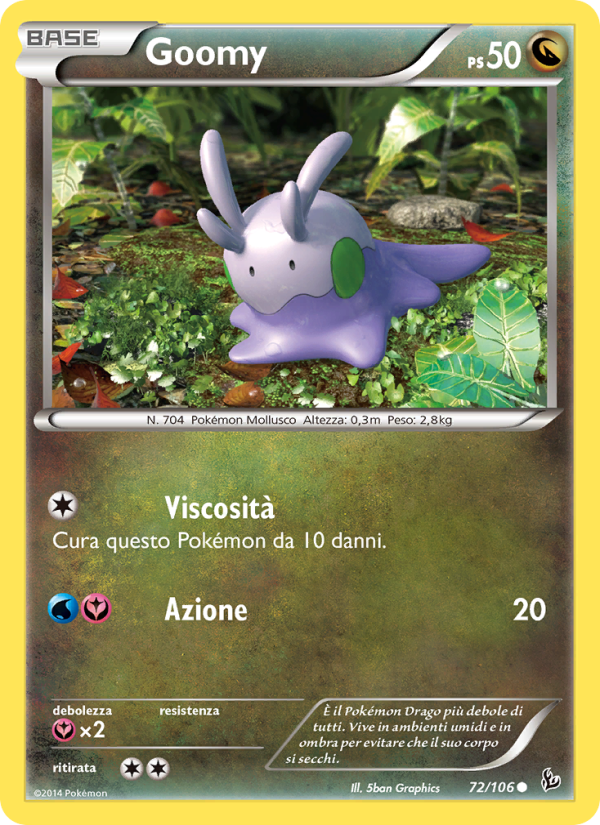 Goomy 072/110 — Fuoco Infernale (Italian Pokémon TCG card)