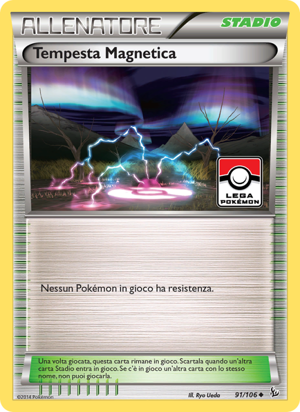 Tempesta Magnetica 091/110 — Fuoco Infernale (Italian Pokémon TCG card)