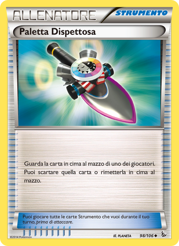 Paletta Dispettosa 098/110 — Fuoco Infernale (Italian Pokémon TCG card)