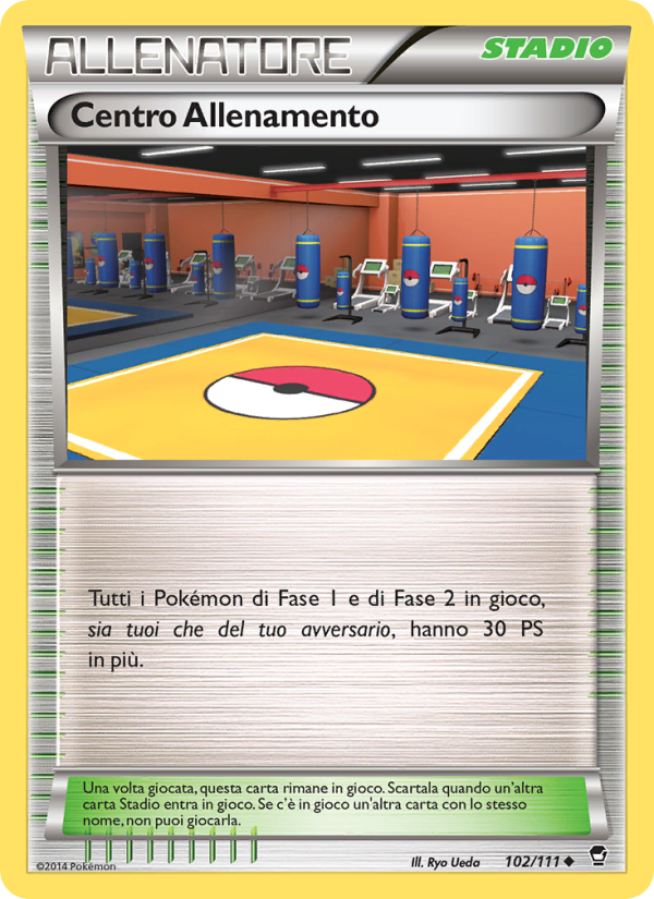 Centro Allenamento 102/114 — Colpi Furiosi (Italian Pokémon TCG card)