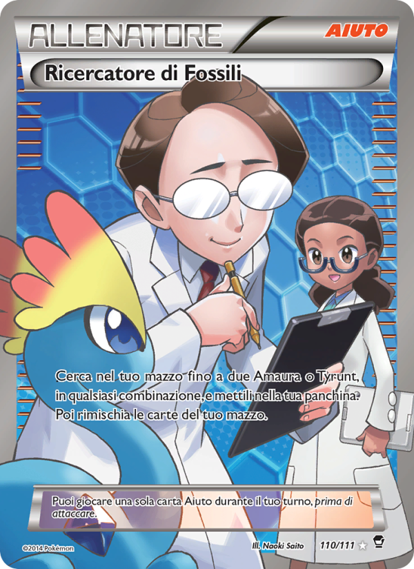 Ricercatore di Fossili 110/114 — Colpi Furiosi (Italian Pokémon TCG card)