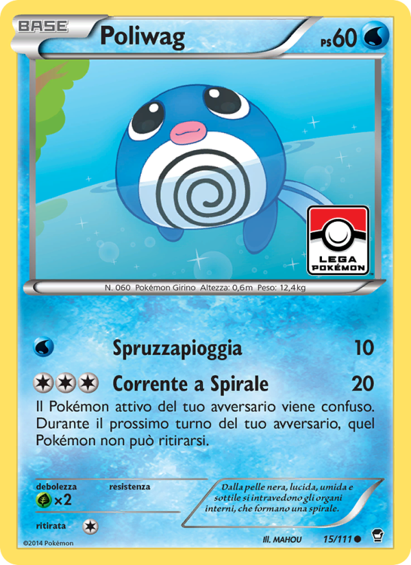 Poliwag 015/114 — Colpi Furiosi (Italian Pokémon TCG card)