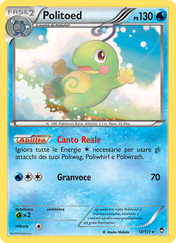 Politoed 018/114 — Colpi Furiosi (Italian Pokémon TCG card)