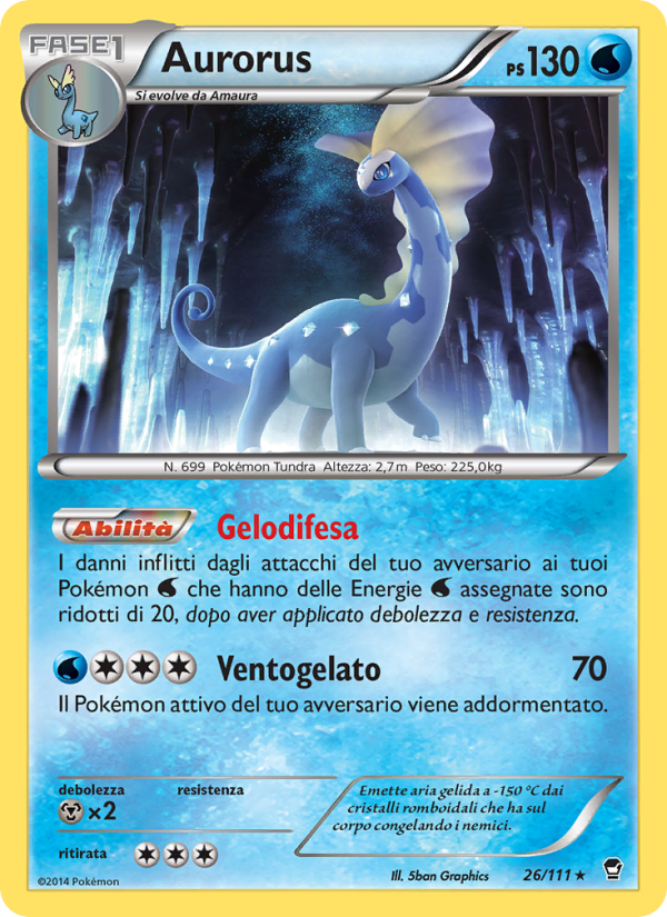 Aurorus 026/114 — Colpi Furiosi (Italian Pokémon TCG card)