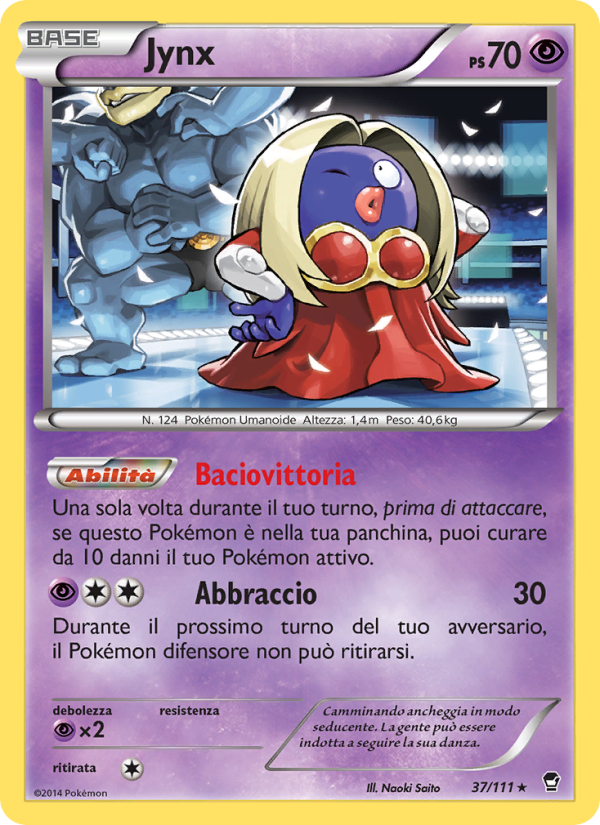 Jynx 037/114 — Colpi Furiosi (Italian Pokémon TCG card)