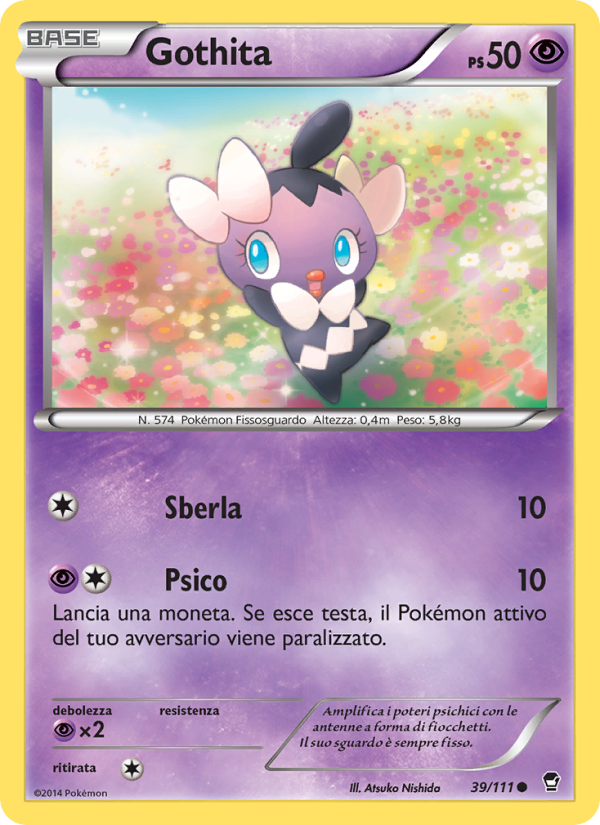 Gothita 039/114 — Colpi Furiosi (Italian Pokémon TCG card)