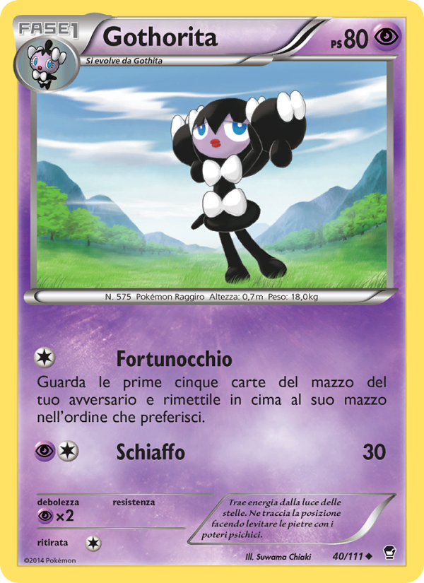 Gothorita 040/114 — Colpi Furiosi (Italian Pokémon TCG card)