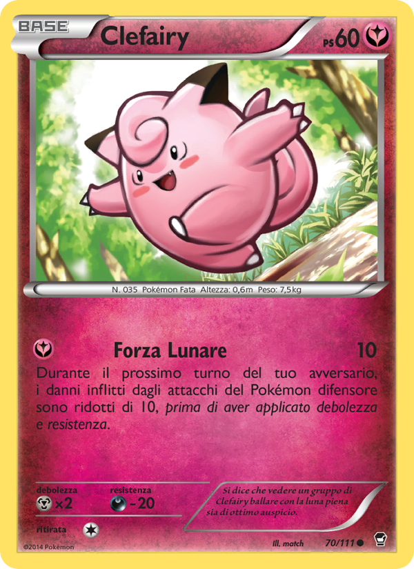 Clefairy 070/114 — Colpi Furiosi (Italian Pokémon TCG card)