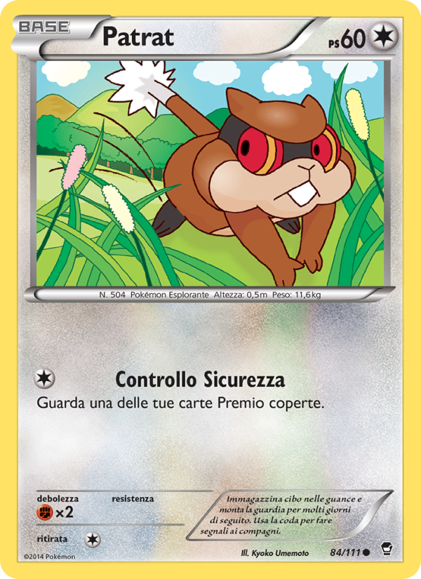 Patrat 084/114 — Colpi Furiosi (Italian Pokémon TCG card)