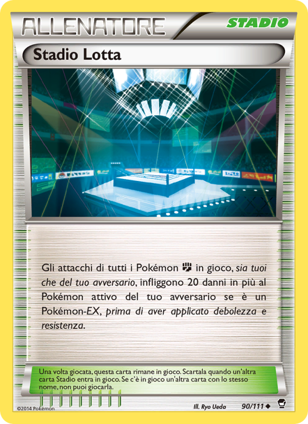 Stadio Lotta 090/114 — Colpi Furiosi (Italian Pokémon TCG card)