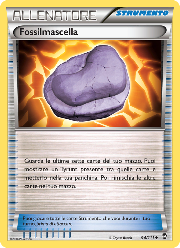 Fossilmascella 094/114 — Colpi Furiosi (Italian Pokémon TCG card)