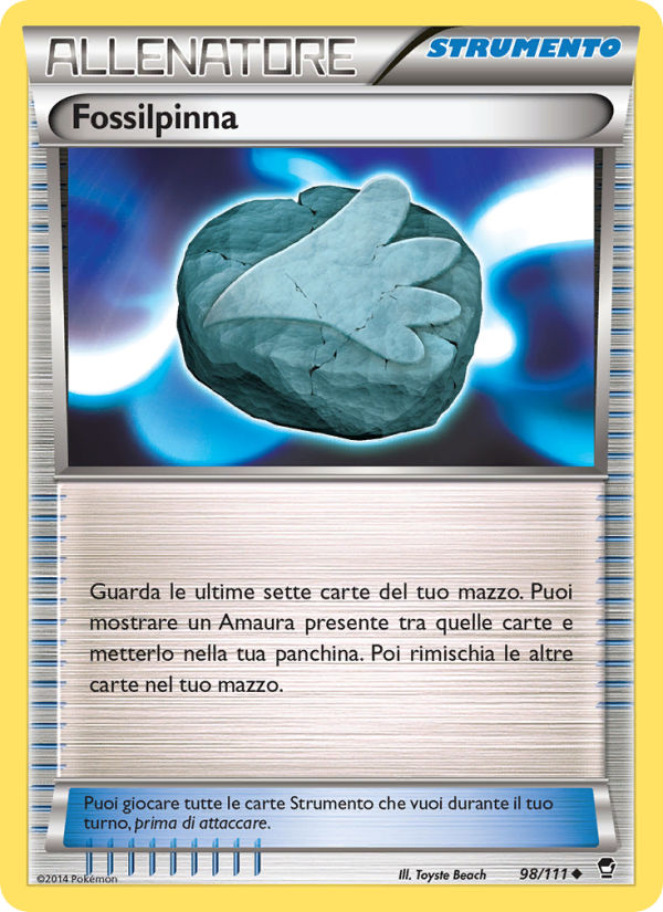 Fossilpinna 098/114 — Colpi Furiosi (Italian Pokémon TCG card)
