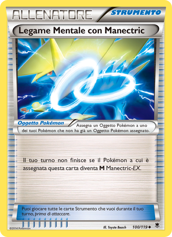 Legame Mentale con Manectric 100/124 — Forze Spettrali (Italian Pokémon TCG card)