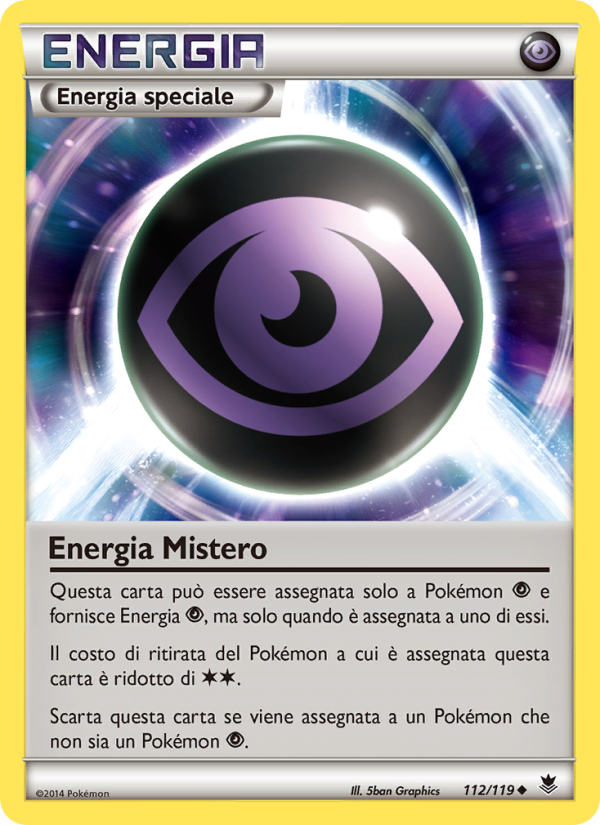 Energia Mistero 112/124 — Forze Spettrali (Italian Pokémon TCG card)