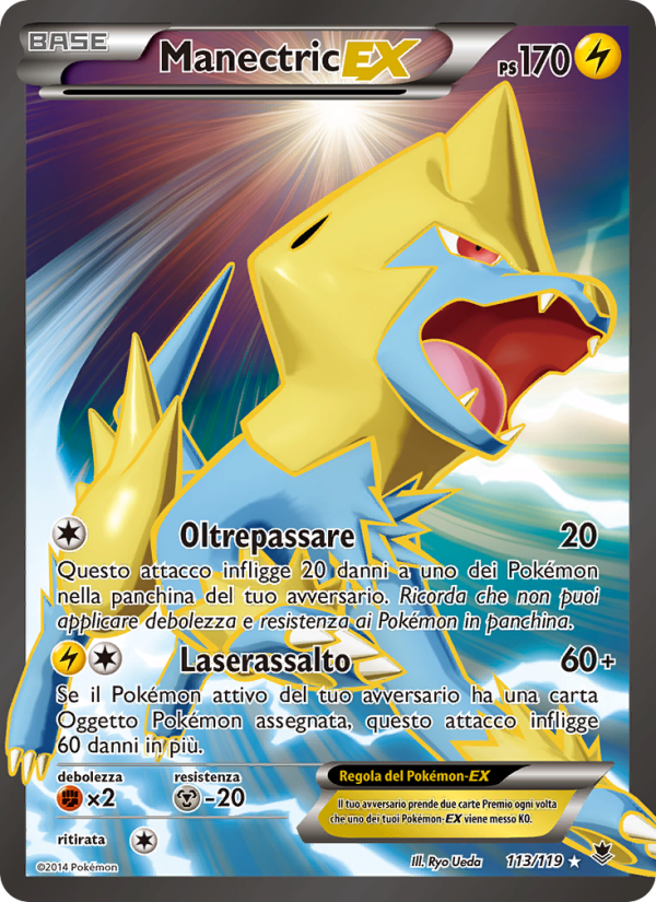 Manectric EX 113/124 — Forze Spettrali (Italian Pokémon TCG card)