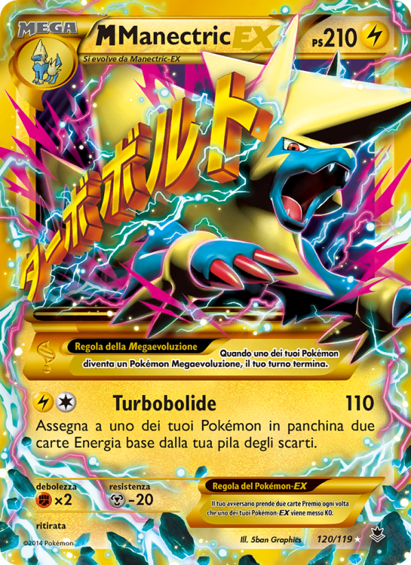 M Manectric EX 120/124 — Forze Spettrali (Italian Pokémon TCG card)