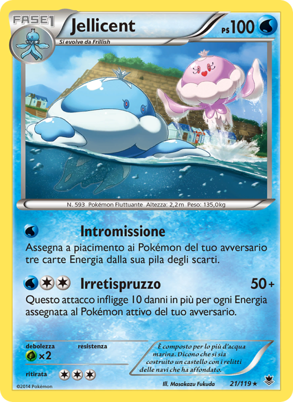 Jellicent 021/124 — Forze Spettrali (Italian Pokémon TCG card)