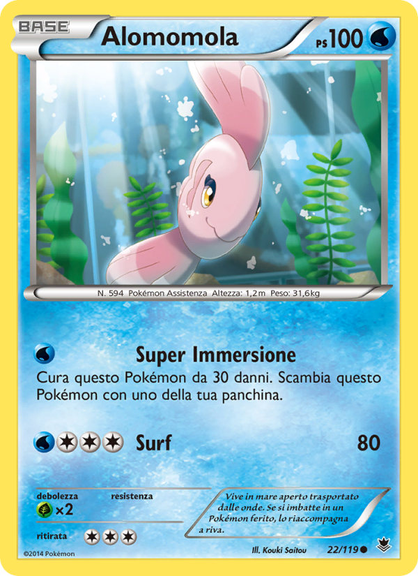 Alomomola 022/124 — Forze Spettrali (Italian Pokémon TCG card)