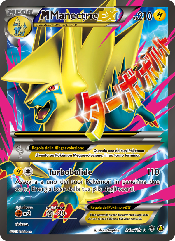 M Manectric EX 24a — Forze Spettrali (Italian Pokémon TCG card)