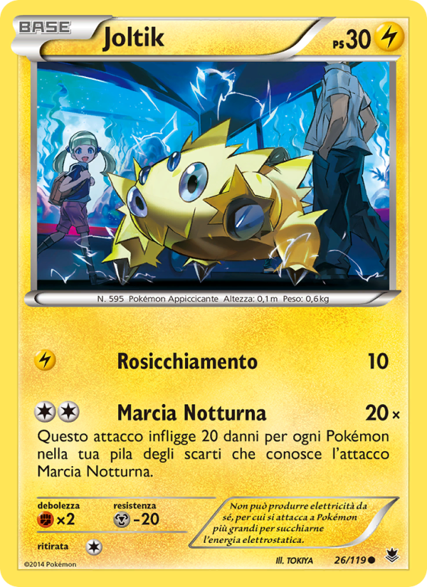 Joltik 026/124 — Forze Spettrali (Italian Pokémon TCG card)