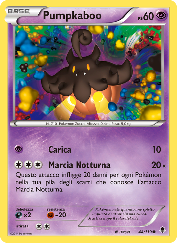 Pumpkaboo 044/124 — Forze Spettrali (Italian Pokémon TCG card)