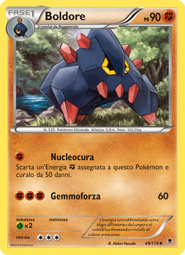 Boldore 049/124 — Forze Spettrali (Italian Pokémon TCG card)