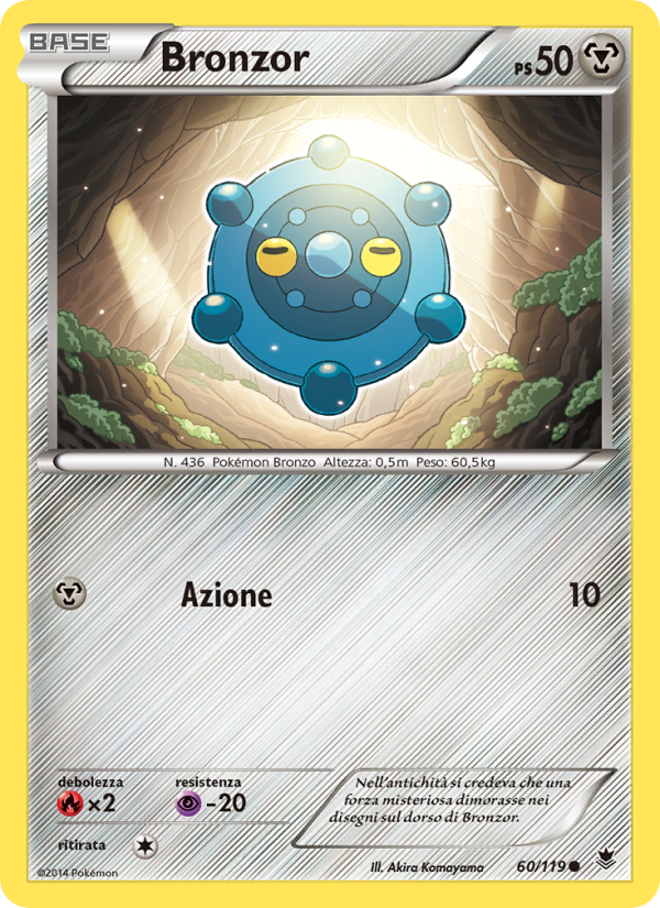 Bronzor 060/124 — Forze Spettrali (Italian Pokémon TCG card)