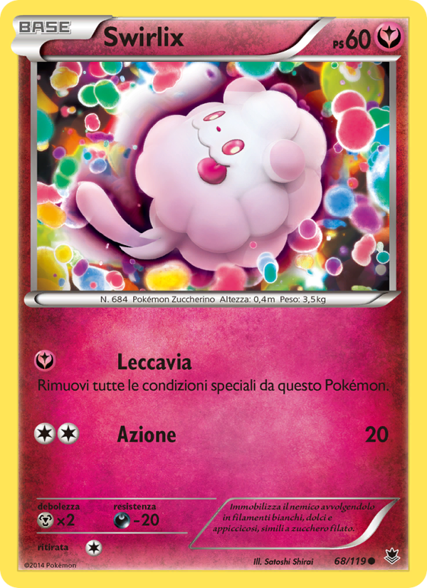 Swirlix 068/124 — Forze Spettrali (Italian Pokémon TCG card)
