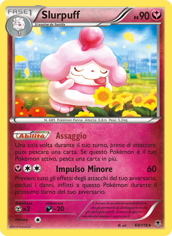 Slurpuff 069/124 — Forze Spettrali (Italian Pokémon TCG card)