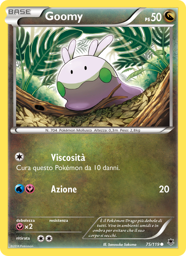 Goomy 075/124 — Forze Spettrali (Italian Pokémon TCG card)