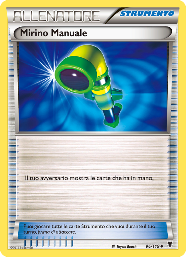 Mirino Manuale 096/124 — Forze Spettrali (Italian Pokémon TCG card)