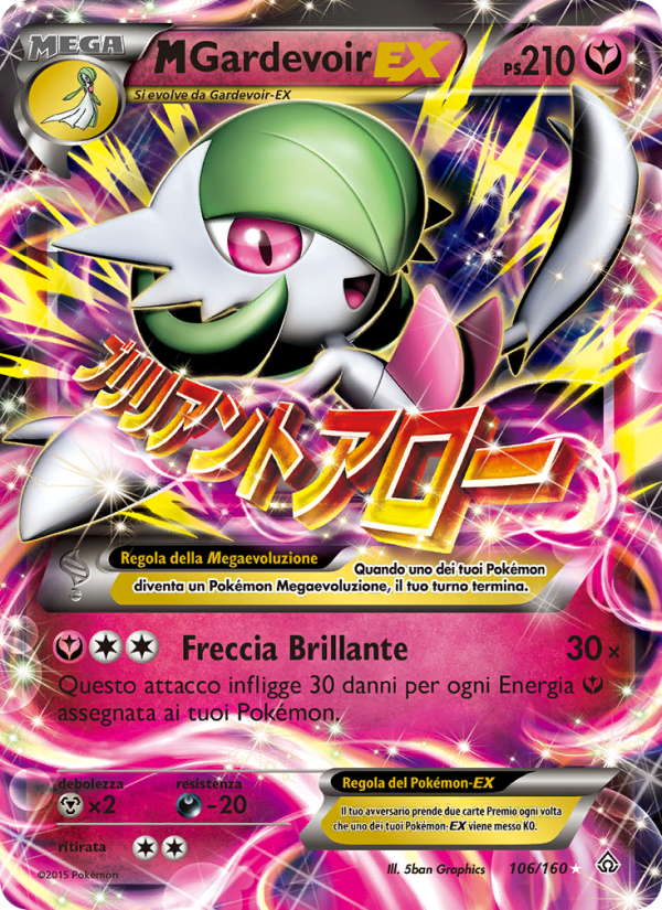 M Gardevoir EX 106/164 — Scontro Primordiale (Italian Pokémon TCG card)